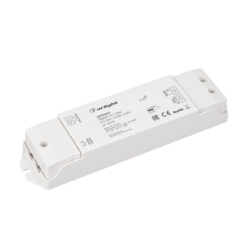 Диммер SMART-D1-DIM 12-24V, 1x10A, 2.4G Пластик картинка 